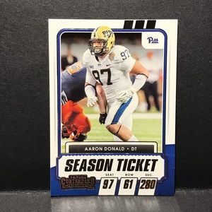 2021 Panini Contenders Draft Picks #80 AARON DONALD Season Ticket